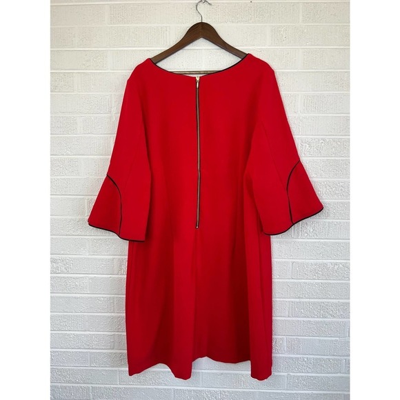 Lane Bryant red bell sleeve dress - Picture 8 of 8